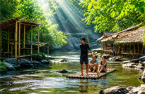 Mae Wang bamboo raft