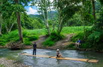 Mae Wang bamboo raft